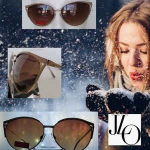 🤎 Oversized Tan Brown Sunglasses: Jennifer Lopez